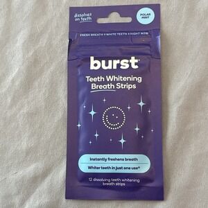 Burst Teeth Whitening Breath Strips Polar Mint 12 Strips